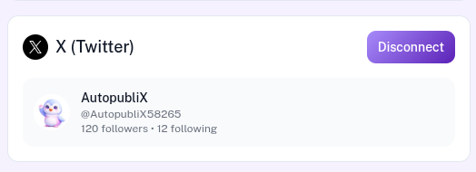 X (Twitter) Connection